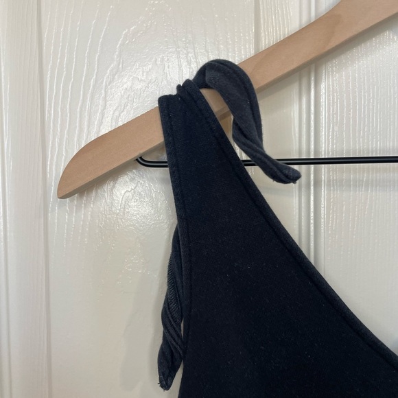 Aerie Black Tie Strap Romper - Picture 4 of 4